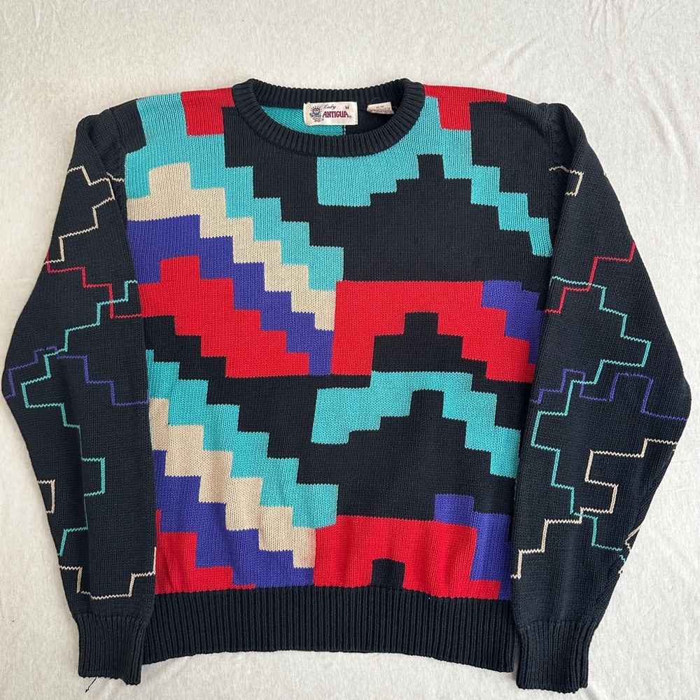 Vintage 100% cotton crew neck sweater